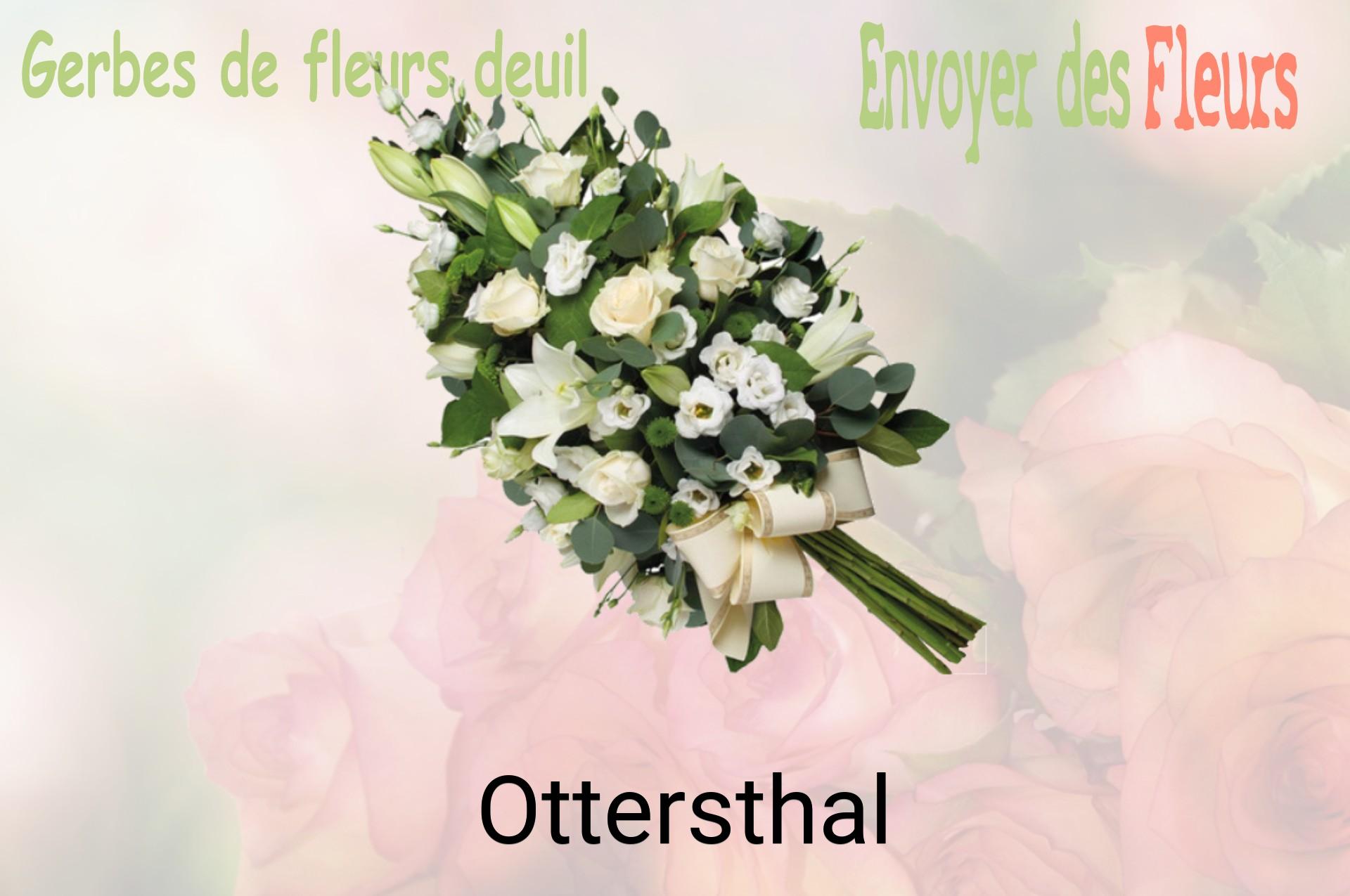 Gerbe de fleurs de deuil livrée à Ottersthal